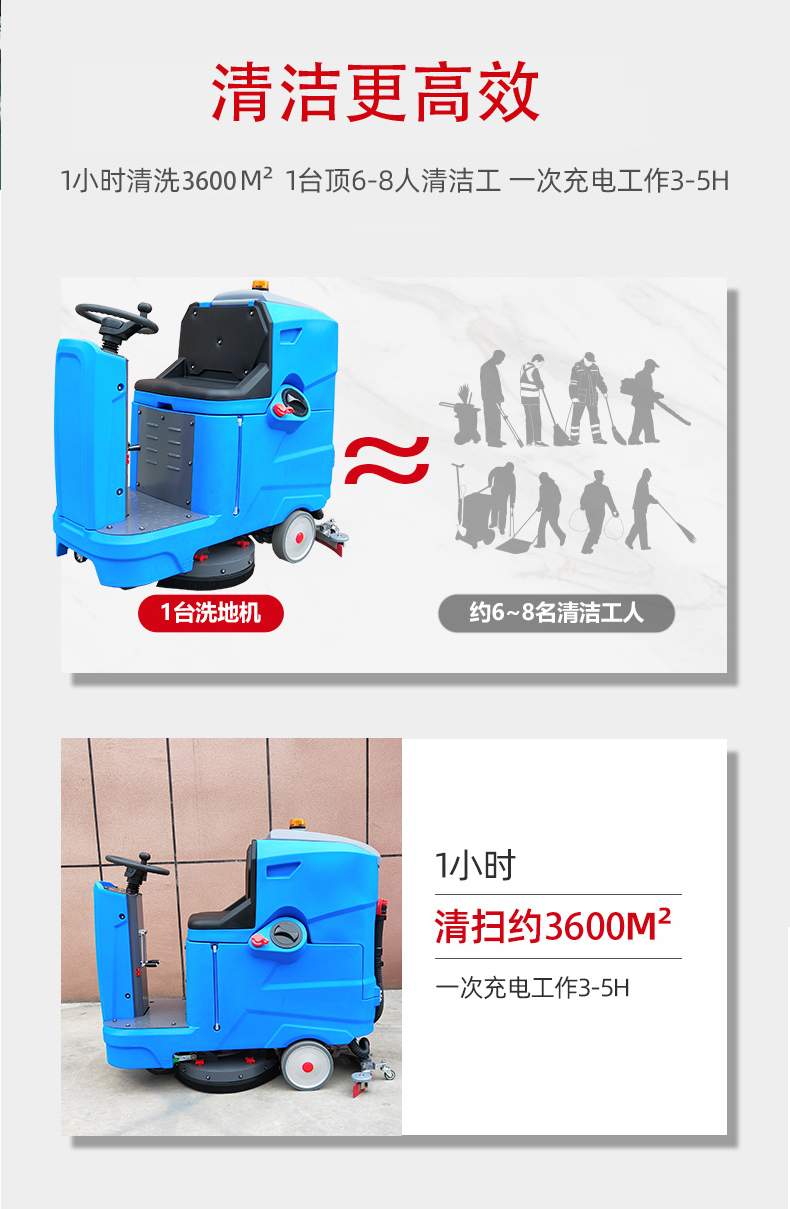 坦洁驾驶式洗地机更适合用在高铁站